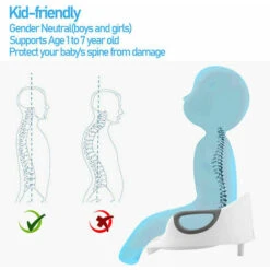 Hengda Sedile WC Per Bambini Con Scopino Sedile WC Per Bambini Con Accessorio WC - Bianco -Stile Bagno 91190780 3