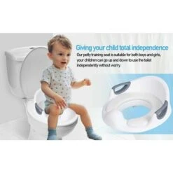 Hengda Sedile WC Per Bambini Con Scopino Sedile WC Per Bambini Con Accessorio WC - Bianco -Stile Bagno 91190780 4