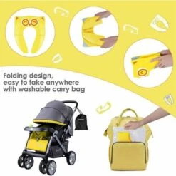 Riduttore Per WC Per Bambini Riduttore Per Seggiolino Per Bambini Pieghevole Riduttore Per Vasino Da Viaggio Pieghevole Per Bambini, Giallo -Stile Bagno 91193188 3
