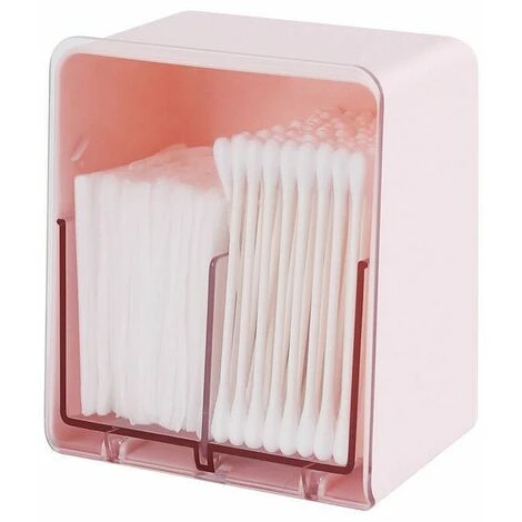 Pinsheng Scatola Per Cotton Fioc 2 Sezioni Con Coperchi Contenitore Per Cotton Fioc Bastoncini Di Cotone Per Bagno Toilette Home Office Desktop Storage (Rosa) 1 Pinsheng Scatola Per Cotton Fioc 2 Sezioni Con Coperchi Contenitore Per Cotton Fioc Bastoncini Di Cotone Per Bagno Toilette Home Office Desktop Storage (Rosa)