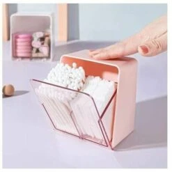 Pinsheng Scatola Per Cotton Fioc 2 Sezioni Con Coperchi Contenitore Per Cotton Fioc Bastoncini Di Cotone Per Bagno Toilette Home Office Desktop Storage (Rosa) 8 Pinsheng Scatola Per Cotton Fioc 2 Sezioni Con Coperchi Contenitore Per Cotton Fioc Bastoncini Di Cotone Per Bagno Toilette Home Office Desktop Storage (Rosa) -Stile Bagno 91725736 4