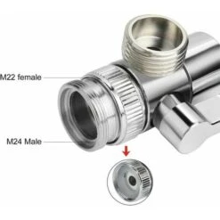 Valvola Di Intercettazione Valvola Ugello Doccia Valvola Di Commutazione Testa In Ottone G1/2 Valvola Di Intercettazione Doccia -Stile Bagno 91729606 4