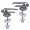 Coppia Di Cerniere Universali Per Wc Copriwc Coprivaso Sedile Ottone Cromato