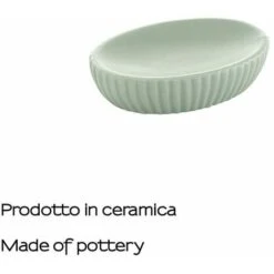 PORTASAPONE VERDE SALVIA IN CERAMICA MALVA -Stile Bagno 91985511 4