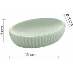 PORTASAPONE VERDE SALVIA IN CERAMICA MALVA -Stile Bagno 91985511 5