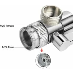 Valvola Di Intercettazione Soffione Doccia In Ottone Valvola Di Commutazione Valvola G1/2 Valvola Di Intercettazione Doccia -Stile Bagno 92054555 4