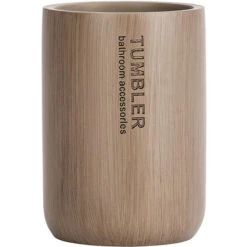 Wenko Bicchiere Portaspazzolini Palo Grigio Talpa -Stile Bagno 9238129 3