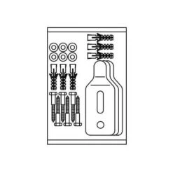 Roca Kit Di Viti Per Gancio Per Orinatoio A Parete