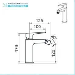 Set Miscelatori Lavabo E Bidet In Ottone Cromo Lucido Cristallo -Stile Bagno 92697848 3