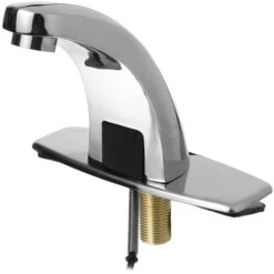 Rubinetto Con Sensore A Infrarossi Rubinetto Per Acqua Da Bagno A Mani Libere Rubinetto Per Lavabo Galvanico Lucidatura Automatica Miscelatori Lavello