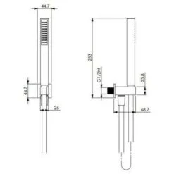 Set Completo Per Bagno Con Kit Doccia Nero Opaco Paini Venti KITVENTI4NO -Stile Bagno 93857825 4