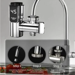 Connettore Del Rubinetto Dell'acqua Calda Elettrico Installazione Dell'adattatore Del Rubinetto Dell'acqua Calda Istantanea 220 V Scaldabagno Istantaneo 3400 W