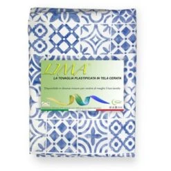 TOVAGLIA LIMA © In TELA CERATA Plastificata LAVABILE Idrorepellente In PVC MAIOLICA Mare Made In Italy Cm. 140x100 X4 Persone -Stile Bagno 93952518 3