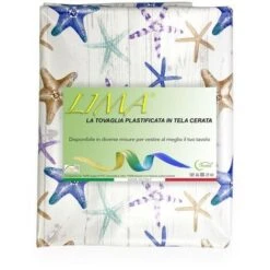 TOVAGLIA LIMA © In TELA CERATA Plastificata LAVABILE Idrorepellente In PVC STELLE MARINE Made In Italy Cm. 140x100 X4 Persone -Stile Bagno 93954577 3