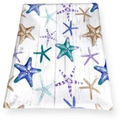 TOVAGLIA LIMA © In TELA CERATA Plastificata LAVABILE Idrorepellente In PVC STELLE MARINE Made In Italy Cm. 140x100 X4 Persone -Stile Bagno 93954577 5