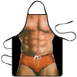 Grembiuli Divertenti 2 Pezzi Sexy Divertente Novità Grembiule Da Cucina Coppia Cintura Bavaglino Per Uomo Donna Cucina Casalinga Cucina Barbecue -Stile Bagno 94125956 3