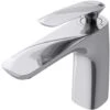 Doporro® Rubinetto Bagno 16.5cm, Miscelatore Bagno Lavabo Lavandino WAM-7201 Argento