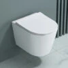 Doporro® Sanitari Bagno Sospeso, Vaso WC In Ceramica Aachen108 Soft Close Montaggio A Parete