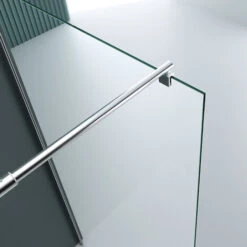 Doporro® Box Doccia Walk-In 50x200cm, Parete Doccia Anticalcare In Cristallo Trasparente Da 8mm Con Braccio Sostegno Telescopico In Acciaio BRAM1 Bremen01K -Stile Bagno 94236567 5