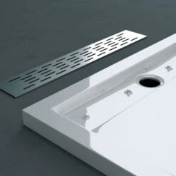 Doporro® Piatto Doccia Con Piletta 80x100x5cm, Piatto Doccia Rettangolare In Acrilico Incl.AL02 Xetro04W, Bianco -Stile Bagno 94236654 4