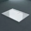 Doporro® Piatto Doccia 75x80x4cm, Piatto Doccia Faro2W In Acrilico, Forma: Rettangolare, Bianco