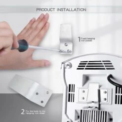 Asciugamani Elettrico Asciugamani Elettrico Automatico Riscaldato Per Toilette Commerciali, Molto Silenzioso E Silenzioso (40 DB), Coperchio In ABS Compatto, Montaggio A Parete (2000 W) -Stile Bagno 94285615 3