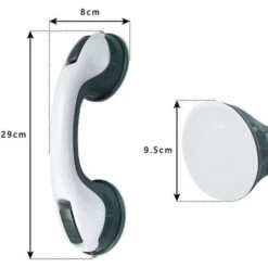 Set Di 2 Maniglie Da Bagno, Maniglioni, Ausili Per Maniglie Da Bagno Con Ventose Per Bambini E Anziani In Bagno, Doccia, WC, Senza Fori