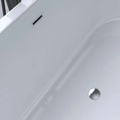 Doporro® Vasca Da Bagno Freestanding Vicenza505 175x80x65cm In Acrilico Bianca Con Piletta E Troppopieno E Attacchi DIN -Stile Bagno 94299366 5