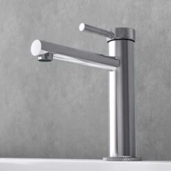 Doporro® Rubinetto Bagno 18.1cm, Miscelatore Bagno Lavabo Lavandino WAO-7601 Argento -Stile Bagno 94299462 3