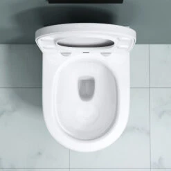 Doporro® Sanitari Bagno Sospeso 51,5x35,5x36,5cm, Vaso WC In Ceramica Aachen108 Soft Close Montaggio A Parete -Stile Bagno 94299958 3