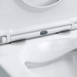 Doporro® Sanitari Bagno Sospeso 51,5x35,5x36,5cm, Vaso WC In Ceramica Aachen108 Soft Close Montaggio A Parete -Stile Bagno 94299958 5