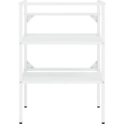 Nova Telaio In Ferro Bianco Per Lavabo Da Bagno Con Lavabo Integrato Varie Misure Dimensioni : 59 X 38 X 83 Cm -Stile Bagno 94836275 3