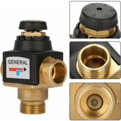 Valvola Miscelatrice Termostatica In Ottone Filetto Maschio A 3 Vie Per Scaldabagno Solare -Stile Bagno 94928810 5