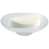 Trade Shop - Piattino Ricambio Porta Sapone Ovale In Vetro Satinato 13cm Bagno Accessori
