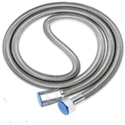 Trade Shop - Tubo Flessibile Soffione Doccino Per Doccia Vasca Bagno 2.5mt In Acciaio Cromato -Stile Bagno 95099353 3