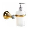 Trade Shop - Dispenser Porta Sapone Liquido Supporto Bagno Muro Casa Dorato Oro Dgo-103