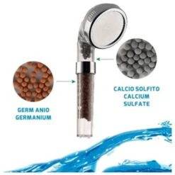 Trade Shop - Telefono Soffione Per Doccia Doccetta Depuratore Ionizzante Con Sali Minerali -Stile Bagno 95106736 3