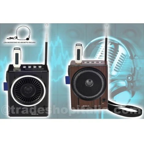 Trade Shop - Radio Fm Karaoke Usb Cassa Speaker Mp3 Sd Ricaricabile Con Torcia E Microfono 1 Trade Shop - Radio Fm Karaoke Usb Cassa Speaker Mp3 Sd Ricaricabile Con Torcia E Microfono