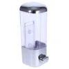 Trade Shop - Dispenser Erogatore Per Sapone Liquido 500 Ml Muro Dosatore A Parete Bagno
