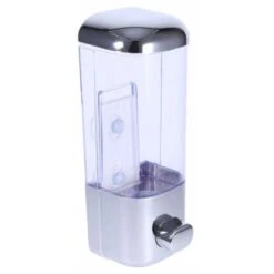 Trade Shop - Dispenser Erogatore Per Sapone Liquido 500 Ml Muro Dosatore A Parete Bagno