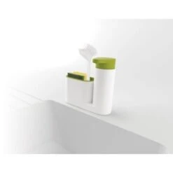 Trade Shop - Set 2 Pz Organizer Per Lavello Dispenser Di Sapone Liquido + Contenitore Spugne -Stile Bagno 95112142 3