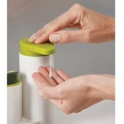 Trade Shop - Set 2 Pz Organizer Per Lavello Dispenser Di Sapone Liquido + Contenitore Spugne -Stile Bagno 95112142 4