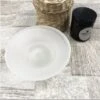 Trade Shop - Piattino Ricambio Porta Sapone In Vetro Satinato 11cm Bagno Accessori