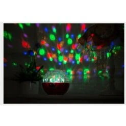 Trade Shop - Speaker Cassa Bluetooth Mp3 Con Luci Rotanti Effetto Discoteca Proiettore Dj -Stile Bagno 95115118 3