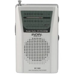 INDIN BC-R60 AM FM Radio Tascabile Portatile Alimentata A Batteria Mini Lettore Musicale Radio Alimentato Da 2 Batterie AA Altoparlante Wireless Per Casa E All'aperto