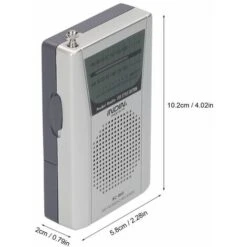 INDIN BC-R60 AM FM Radio Tascabile Portatile Alimentata A Batteria Mini Lettore Musicale Radio Alimentato Da 2 Batterie AA Altoparlante Wireless Per Casa E All'aperto -Stile Bagno 95223593 4
