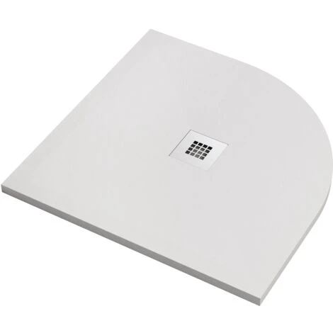 Piatto Doccia Bianco Marmo Resina Semicircolare 80x80 90x90 100x100, Seleziona Misura 80x80 2 Piatto Doccia Bianco Marmo Resina Semicircolare 80x80 90x90 100x100, Seleziona Misura 80x80 - immagine 2