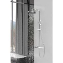 Ideal Standard CeraTherm - Set Doccia Termostatico, Diametro 20 Cm, Cromo A7226AA -Stile Bagno 95376647 4