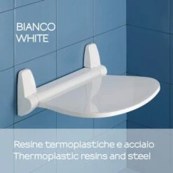 SEGGIOLINO SEDUTA RIBALTABILE DOCCIA PER ANZIANI SOUND -Stile Bagno 9544197 5