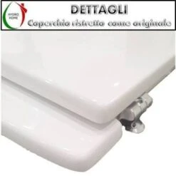 Copriwater Ala Ideal Standard Legno Rivestito In Resina Poliestere Bianco Come Originale -Stile Bagno 95611892 3